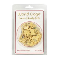 World Cage Travel Friendly Locks 20 Pack