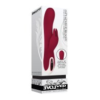 Evolved Inflatable Bunny Dual Stim Rechargeable - Burgundy