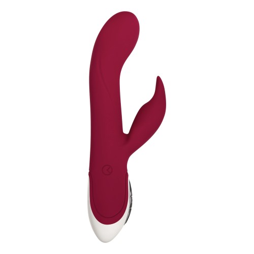 Evolved Inflatable Bunny Dual Stim Rechargeable - Burgundy