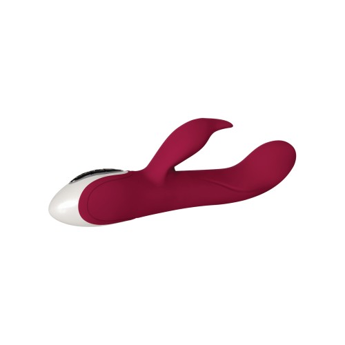 Evolved Inflatable Bunny Dual Stim Rechargeable - Burgundy