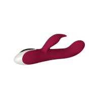 Evolved Inflatable Bunny Dual Stim Rechargeable - Burgundy