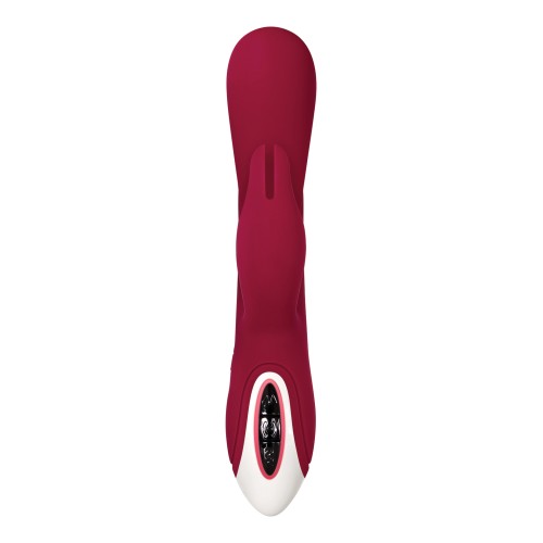 Evolved Inflatable Bunny Dual Stim Rechargeable - Burgundy