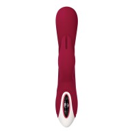 Evolved Inflatable Bunny Dual Stim Rechargeable - Burgundy