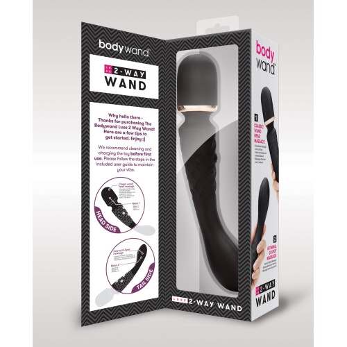 Bodywand Luxe 2 Way Wand Massager Black