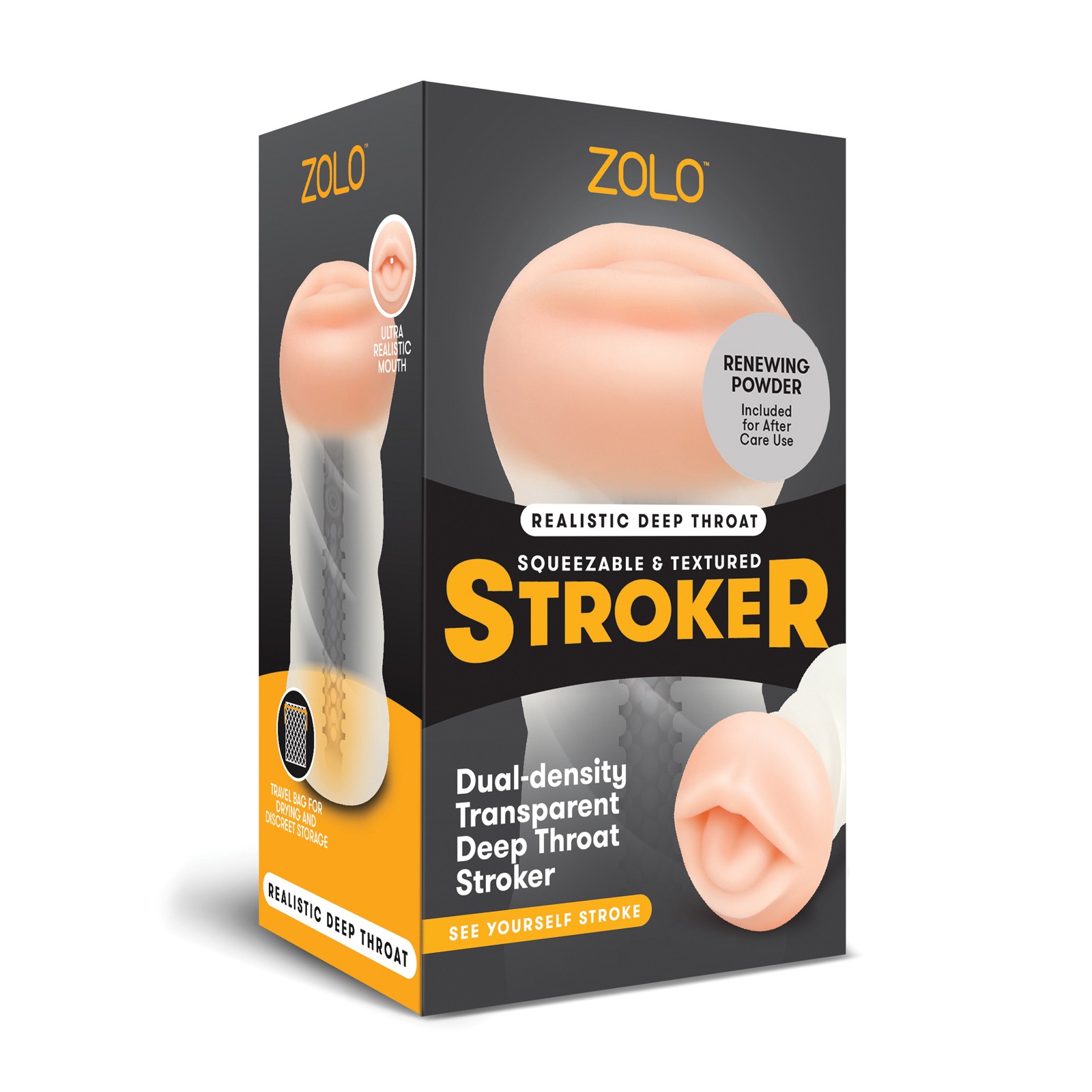 ZOLO Realistic Deep Throat Stroker for Ultimate Pleasure