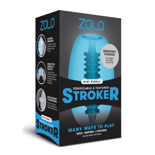 ZOLO Mini Bubble Stroker Azul para Placer Emocionante