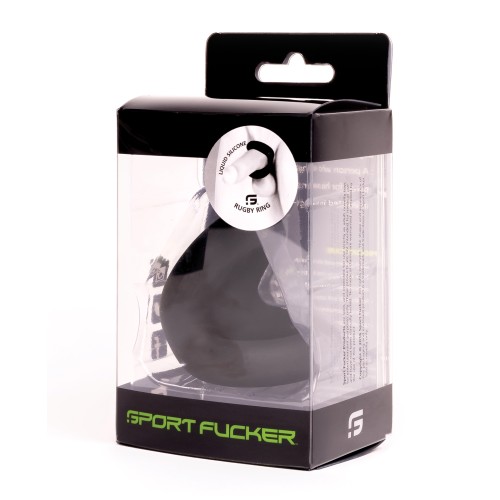 Sport Fucker Rugby Ring Black - Versatile Cock Ring