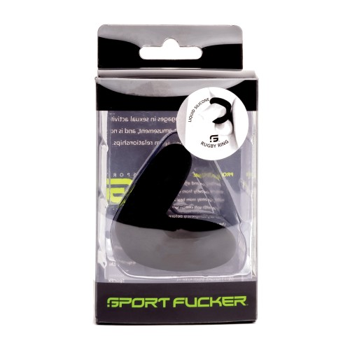 Sport Fucker Rugby Ring Black - Versatile Cock Ring