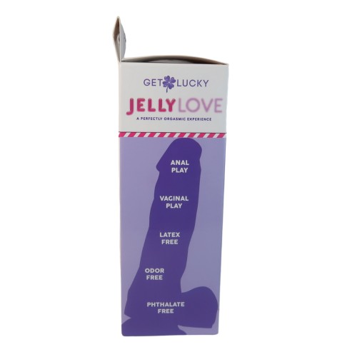 7 Inch Jelly Love Realistic Dildo - Purple