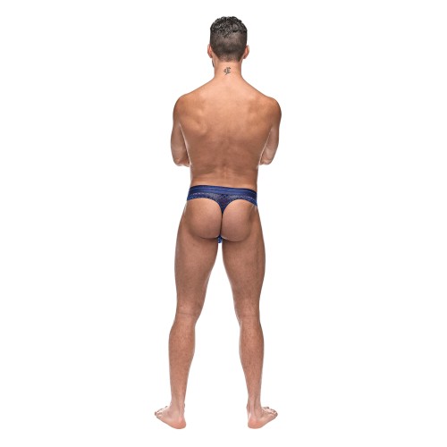 Diamond Mesh Bong Thong Blue for Men