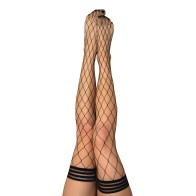 Kix'ies Michelle Large Fishnet Thigh Highs - Stunning Fashion