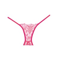 Adore Lace Enchanted Belle Panty Hot Pink O/S