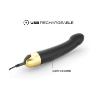 Dorcel Real Vibration M 8.6 Rechargeable Vibrator Black Gold