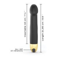 Dorcel Real Vibration M 8.6 Rechargeable Vibrator Black Gold