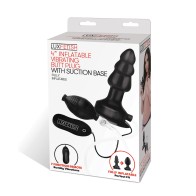 Inflatable Vibrating Butt Plug with Suction Base for Intense Pleasure