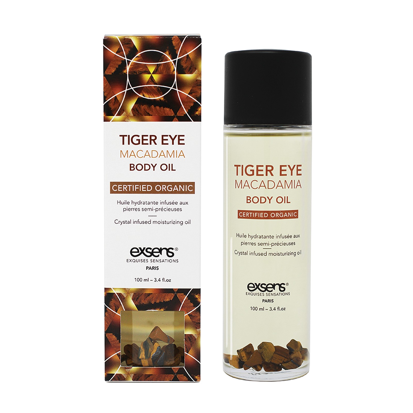 EXSENS of Paris Organic Body Oil Tiger Eye Macadamia