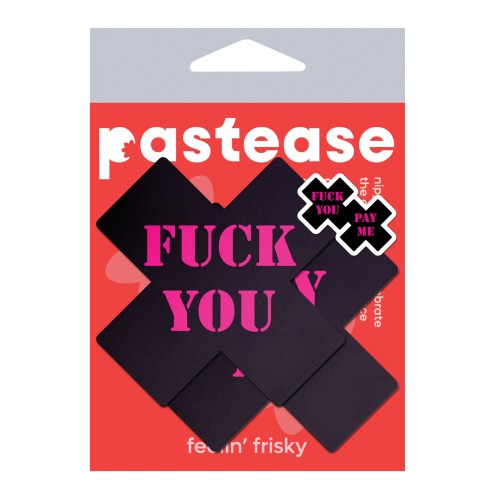 Pastease Fuck You Pay Me Cross Black Pink