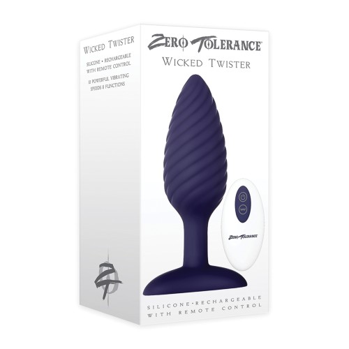 Wicked Twister Rechargeable Anal Vibrator - Purple