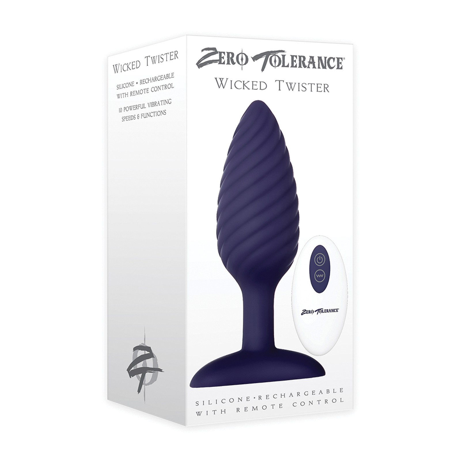 Vibrador Anal Recargable Wicked Twister - Púrpura