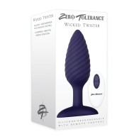 Vibrador Anal Recargable Wicked Twister - Púrpura