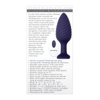 Vibrador Anal Recargable Wicked Twister - Púrpura