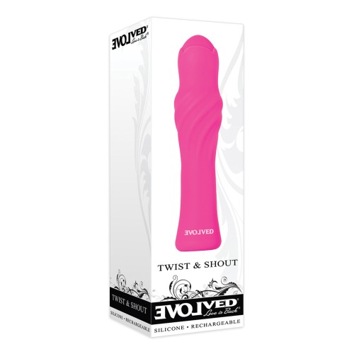 Evolved Twist & Shout Rechargeable Bullet - Pink