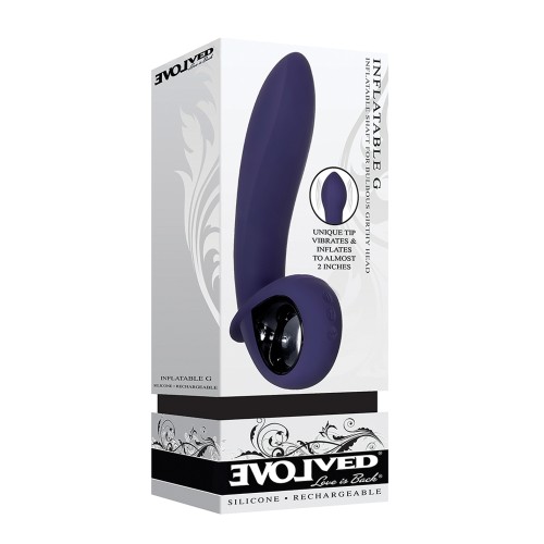 Vibrador Inflable Evolved G Recargable - Púrpura