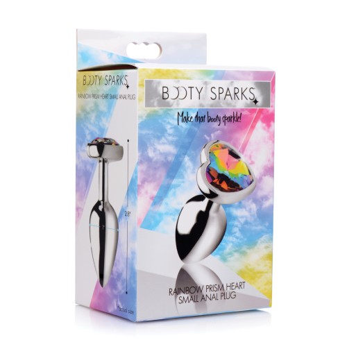 Buy Booty Sparks Rainbow Prism Heart Anal Plug - Small Online