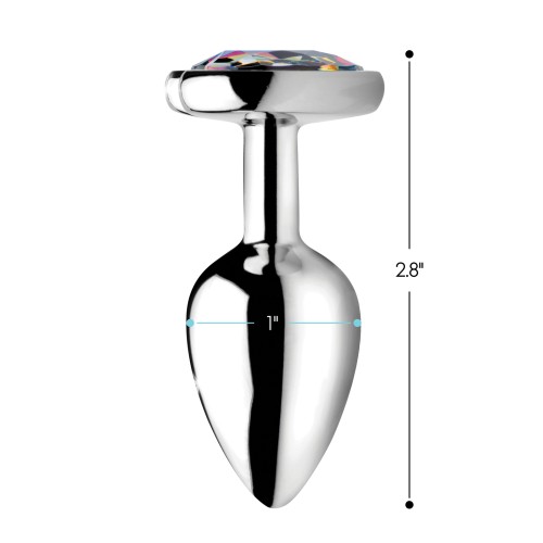 Compra el Plug Anal Corazón Prismático Arcoíris - Pequeño en Línea