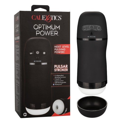 Optimum Power Pulsar Masturbador Negro - Placer Vibrante