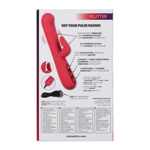 Throb Flutter Pink Dual Stimulator for Intense Pleasure