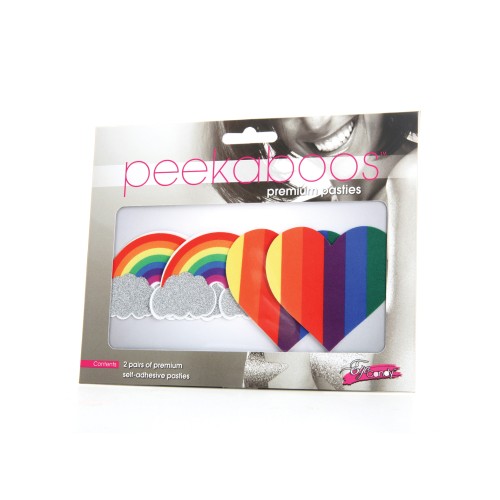 Peekaboos Pasties Brillantes de Orgullo Pack de 2