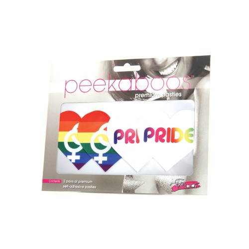 Peekaboos Pasties Corazones del Orgullo - Pack de 2