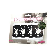 Glow in the Dark Peekaboos Pasties Pack of 2 for Stylish Coverage