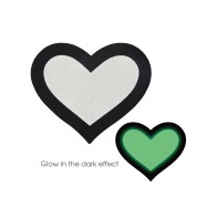 Peekaboo Glow in the Dark Hearts for Flirty Fashion