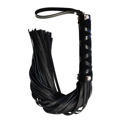 Rouge Short Leather Flogger Black