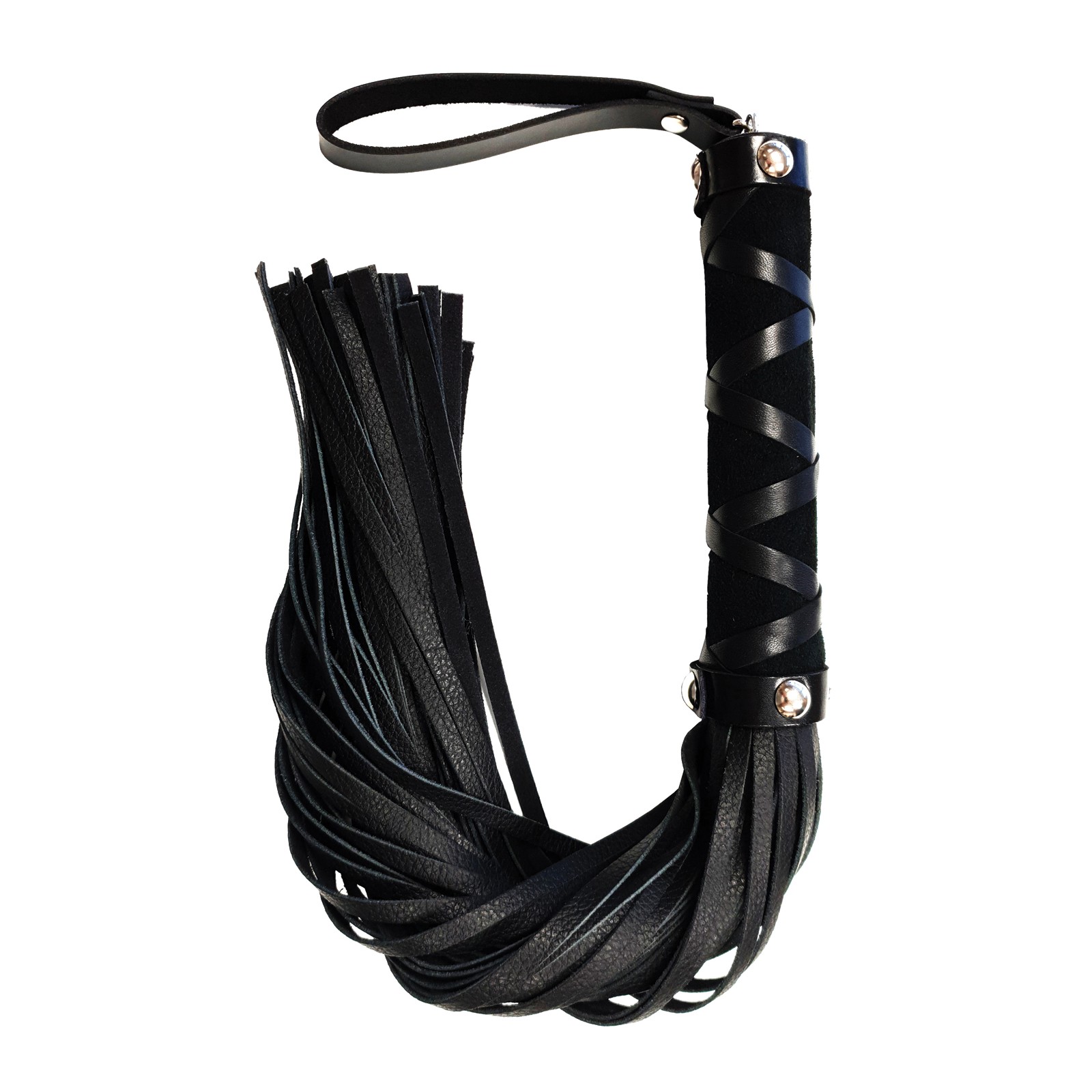 Rouge Short Leather Flogger Black