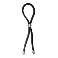 Bolo Cock Ring Leather Lasso Bead Slider