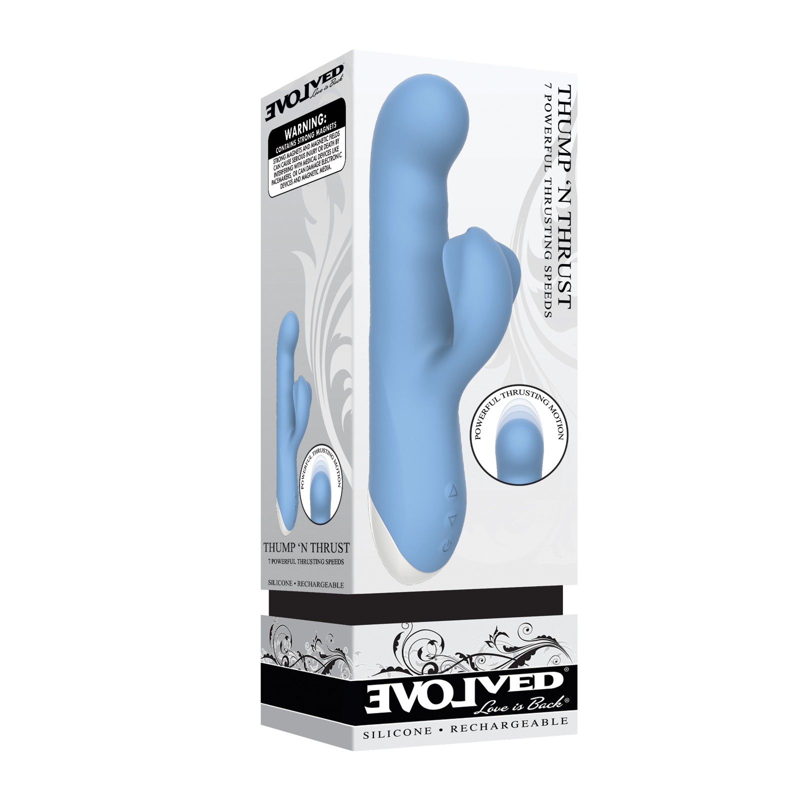 Evolved Thump N Thrust Rechargeable Dual Stim Vibe