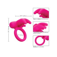 Vibrador Flicker Triple de Silicona - Rosa Recargable