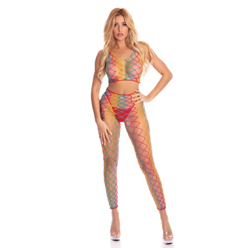 Bodystocking Rainbow Pink Lipstick Roy G. Biv