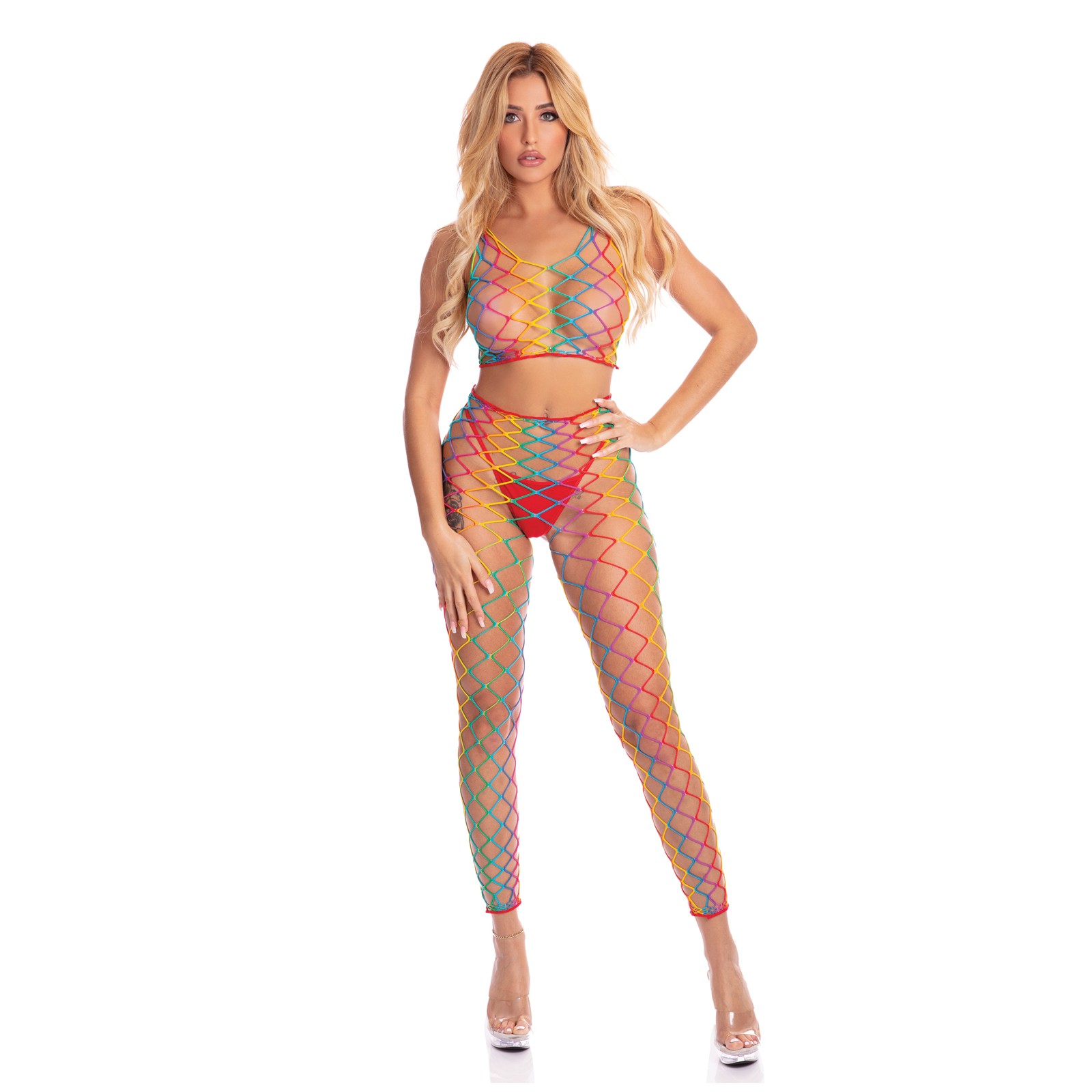 Bodystocking Rainbow Pink Lipstick Roy G. Biv