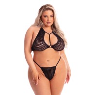 Estiloso Conjunto de Bralette y Tanga Real Me para Curvas