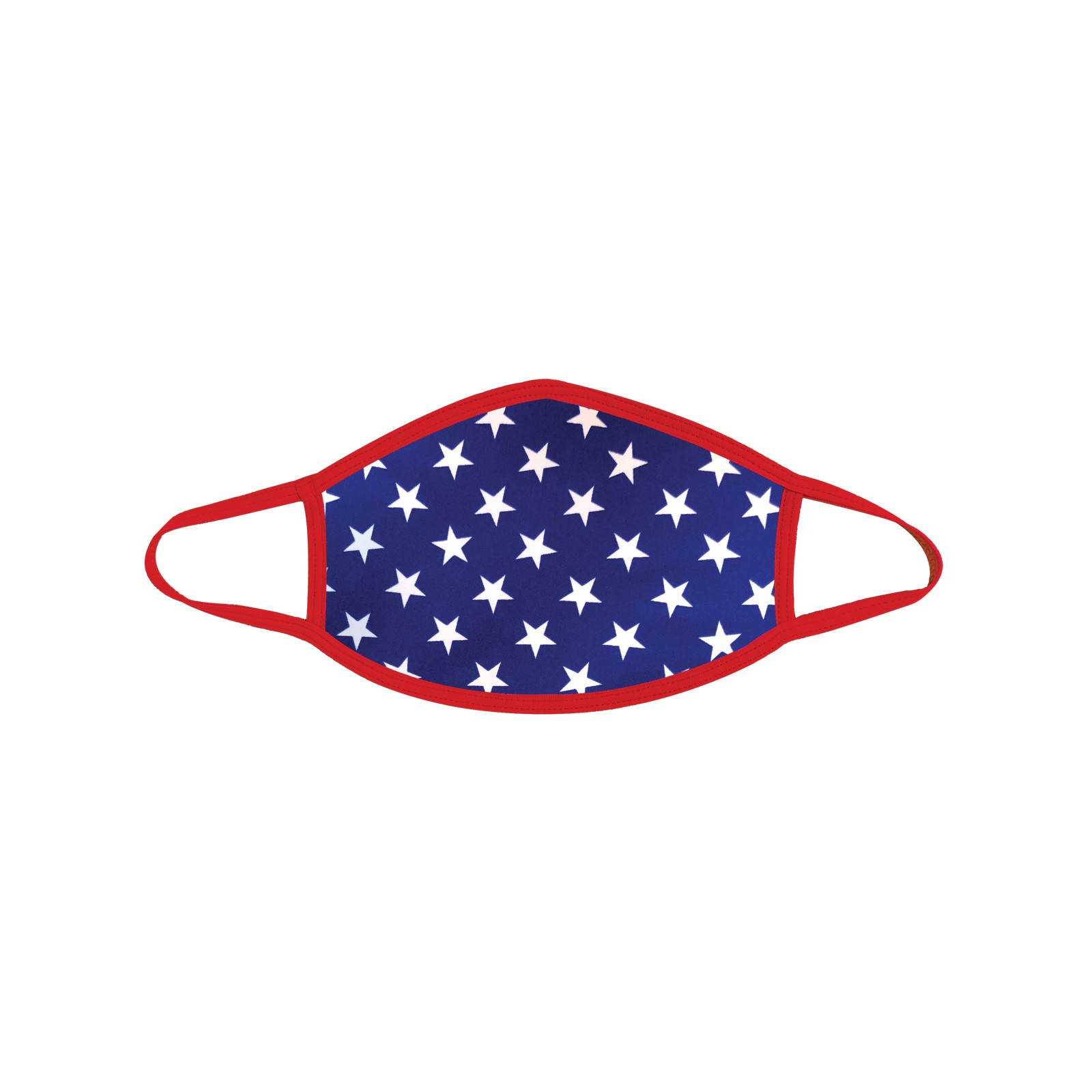 Neva Nude Murica USA Blue Star Mask Cotton Red MD