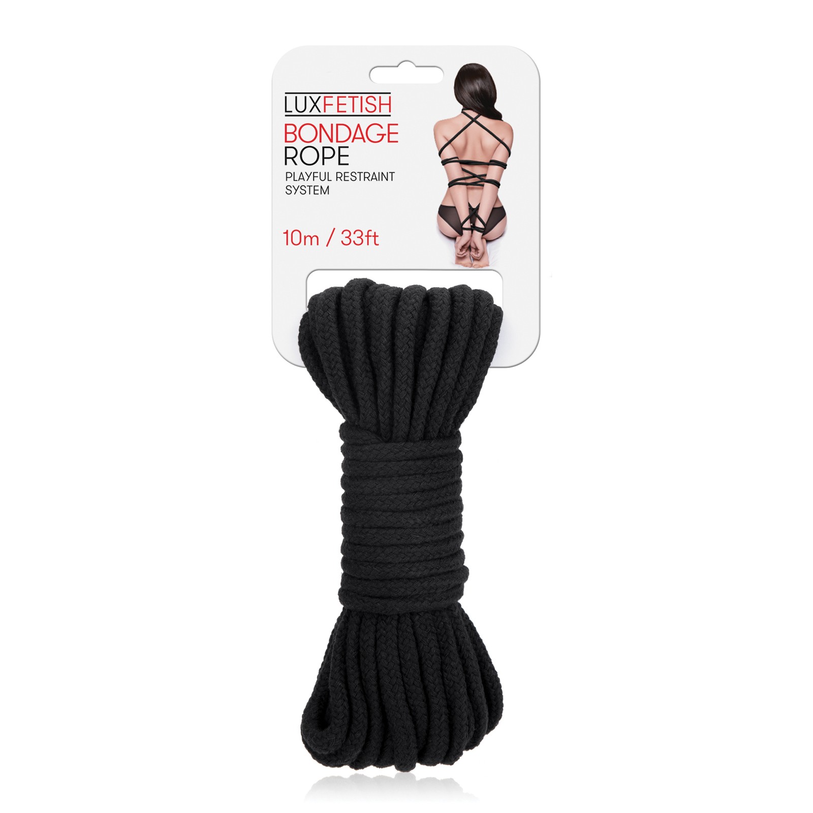 Lux Fetish Bondage Rope 10m Black