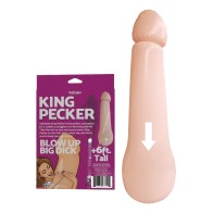 King Pecker 6 ft Giant Inflatable Penis - Fun Party Companion