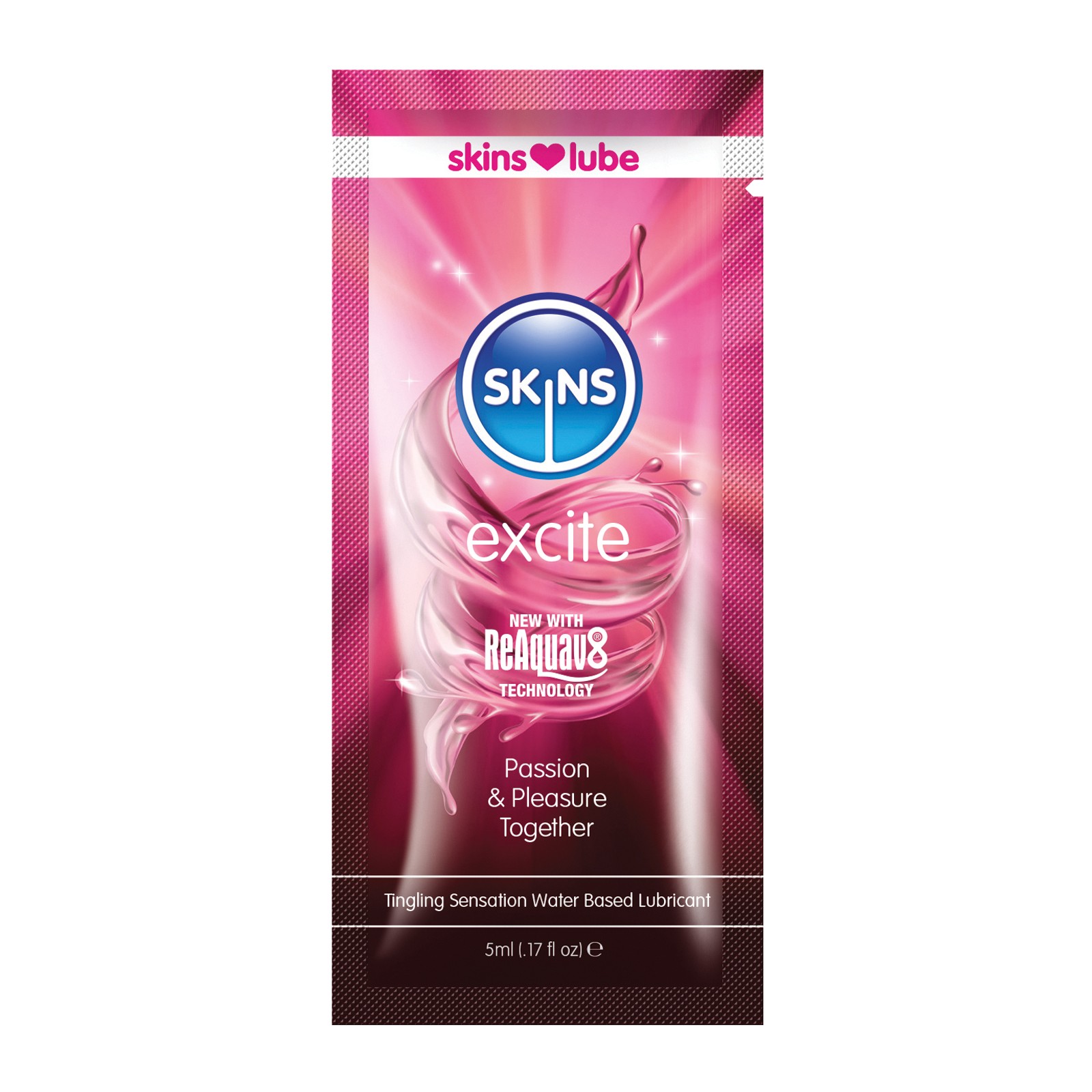 Lubricante a Base de Agua Skins Excite 5 ml