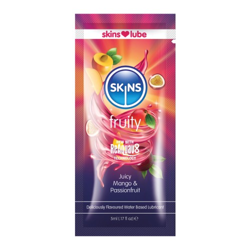 Lubricante a Base de Agua Skins Sabor Mango y Fruta de la Pasión