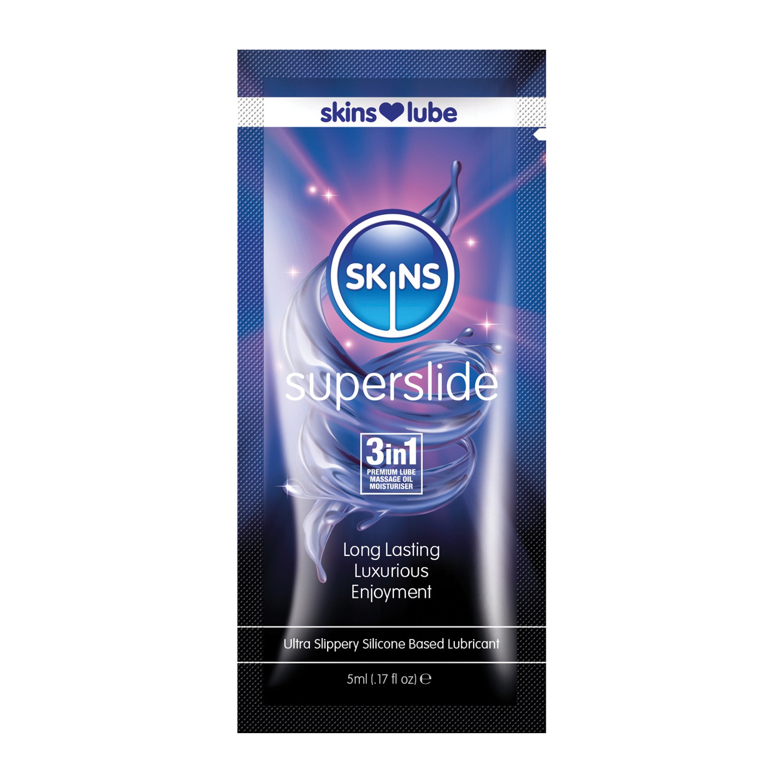 Skins Super Slide Silicone Based Lubricant - 5 ml Foil