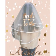 Bride to Be Luxury Veil Rose Gold